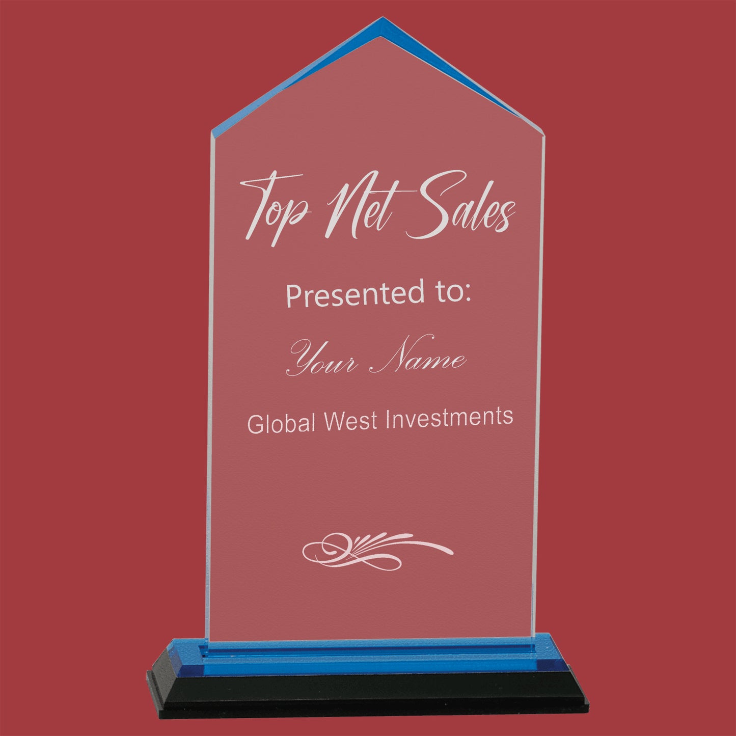 JEWEL IMPRESS ACRYLIC DEST TOP AWARD