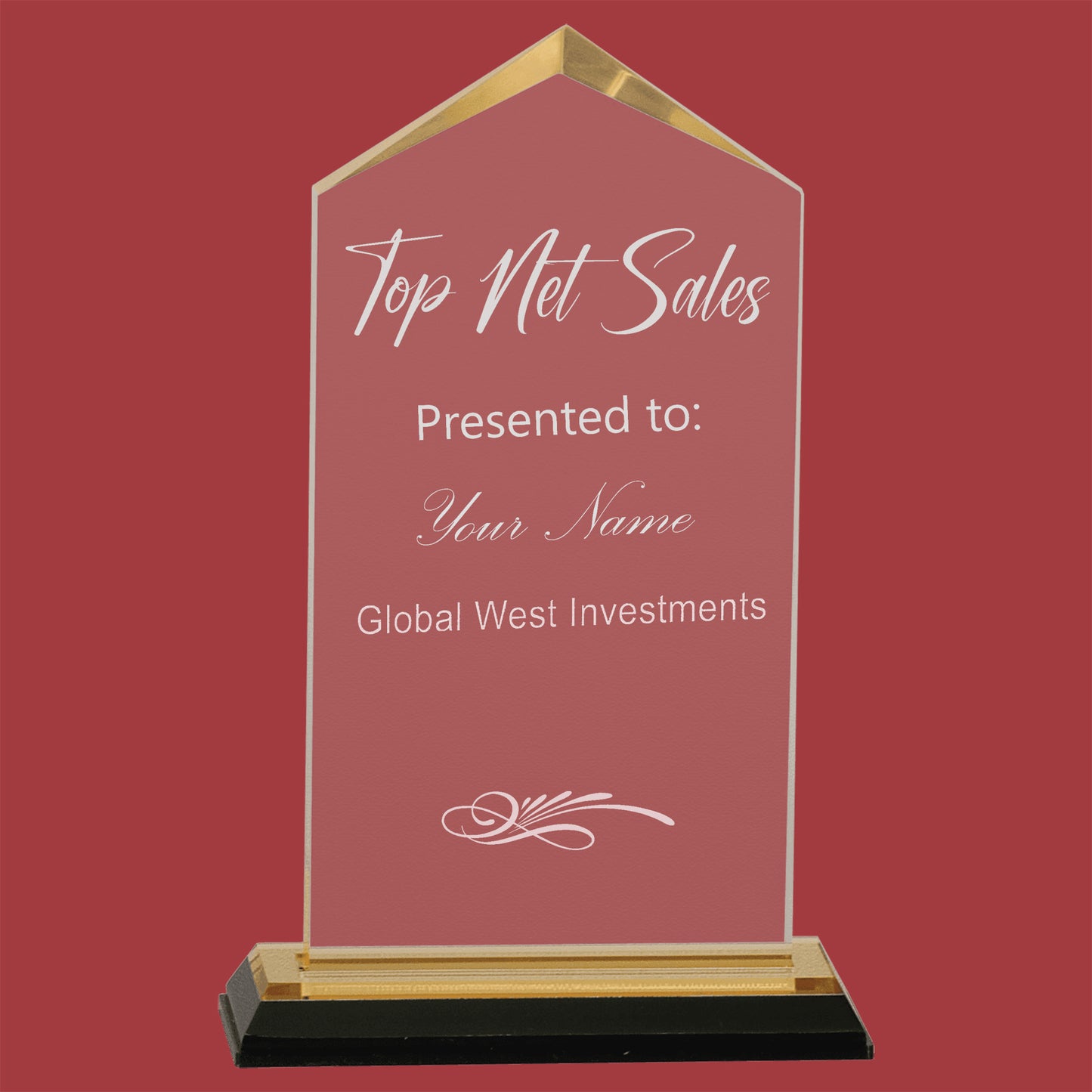 JEWEL IMPRESS ACRYLIC DEST TOP AWARD