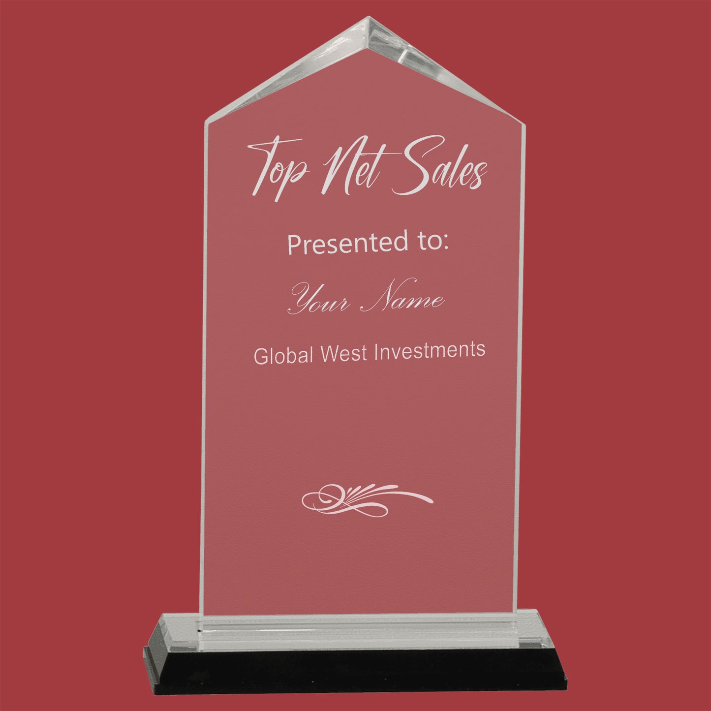 JEWEL IMPRESS ACRYLIC DEST TOP AWARD