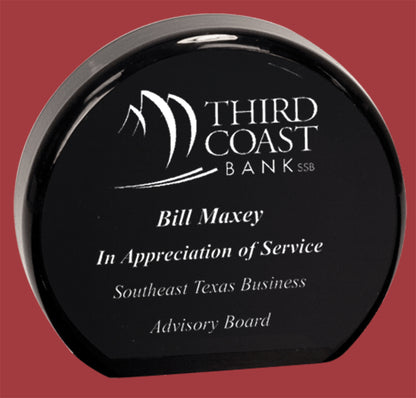 Acrylic Desk Disc Custom Award