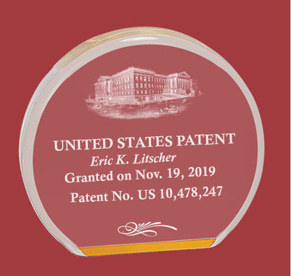 Patent Award Acrylic Disk, Table Top