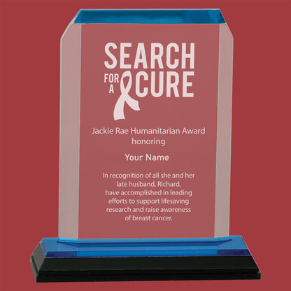 Beveled Corner Acrylic Desk Top Award