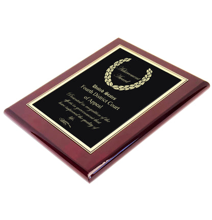 Classic Cusom Wall Plaque; Deep Etched into Engineered Brass