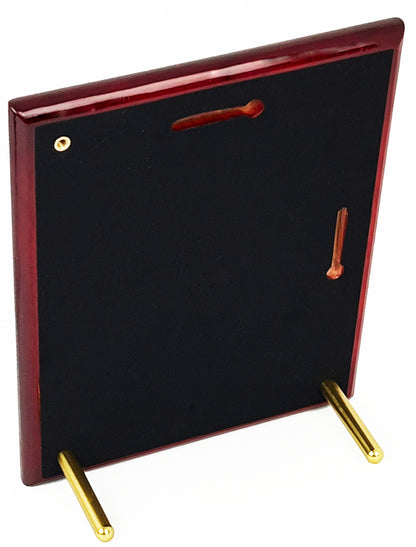 PATENT ACRYLIC FLOATING WALL OR DESK TOP PLAQUE:  ETCHED TO FINE DEFINITION