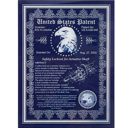 Desk Top Patent Award, Acrylic Victorian