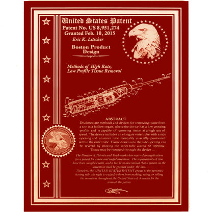 Desktop Patent Award, Acrylic Classic Design with Fine Eagle and UPTO Seal