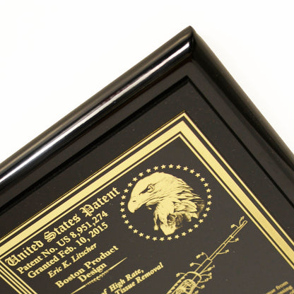 Executive Patent Plaque With Classic Eagle & USPTO
