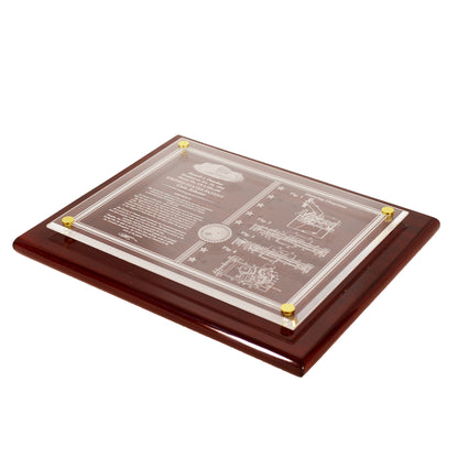 FINEST FLOATING ACRYLIC WALL / DESK TOP PATENT AWARD, LANDSCAPE FORMAT